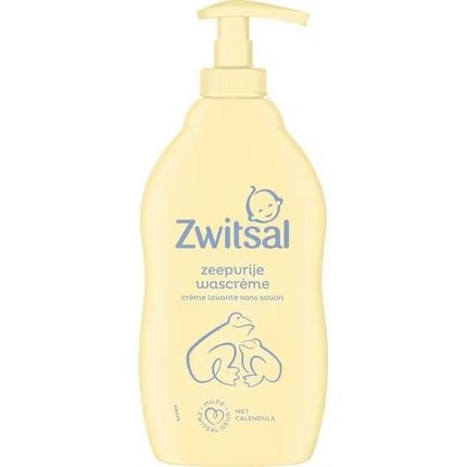 Zwitsal Baby Wash Cream Soapfree With Pump Gentle And Safe For Baby'S Skin