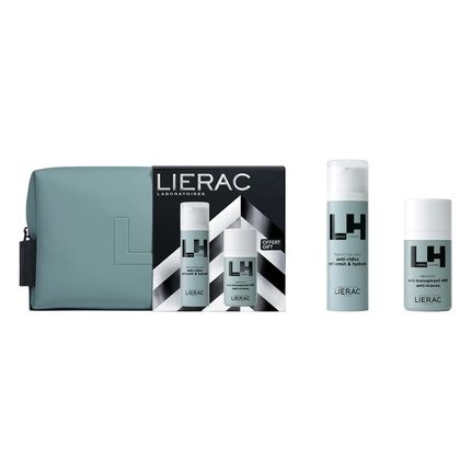 Lierac Homme Antiaging Emulsion 50Ml Rollon Deodorant 50Ml Cosmetic Bag