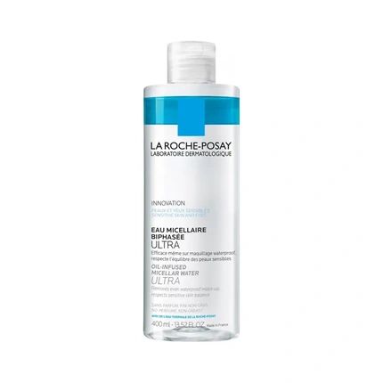 La Rocheposay Oil Infused Micellar Water Ultra 400Ml Twophase Micellar Water For Ultrasensitive Skin