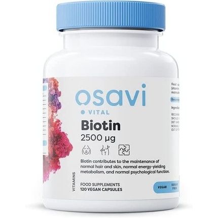 Osavi Biotin 2500Mcg 120 Vegan Capsules