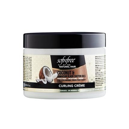 Sofn'Free Coconut & Jamaican Black Castor Oil Curling Cream For Natural Hair 11 Fl Oz