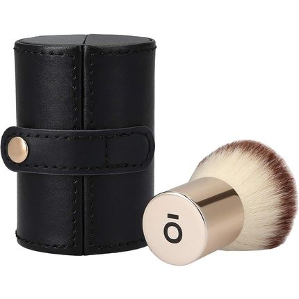 Tb Tools For Beauty Kasho018 T4B Kashoki 200 Kabuki Brush For Face Gold Pink Makeup Brush With Synthetic Taklon Fibers And Black Comfortable Brush Holder - Image 3