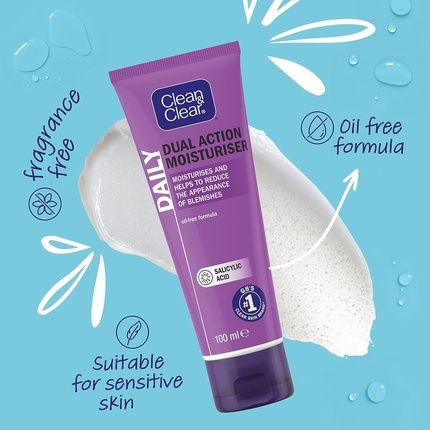Clean & Clear Dual Action Moisturiser 100Ml - Image 3