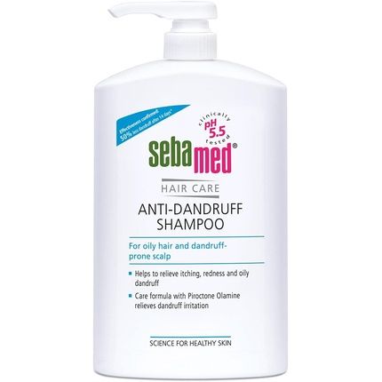 Sebamed Anti-Dandruff Shampoo 1L Pump Bottle - Reduces Dandruff And Relieves
