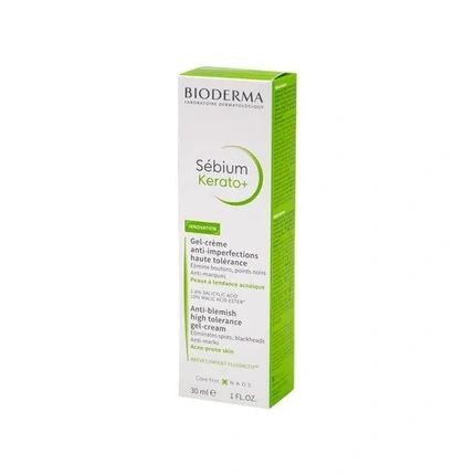 Bioderma Sebium Kerato Gelcream 30Ml Antiblemish High Tolerance Gelcream