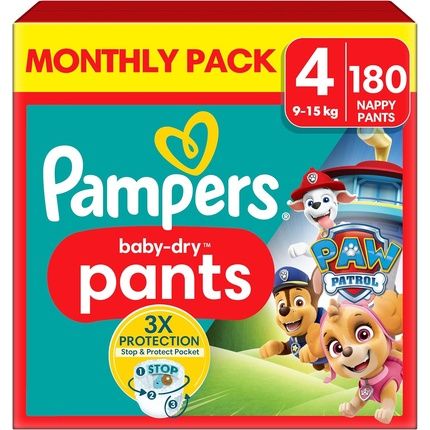 Pampers Baby-Dry Characters Paw Patrol Nappy Pants Size 4
