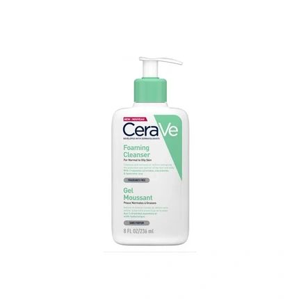 Cerave Foaming Cleanser 236Ml Cleansing Foaming Gel For Normal To Oily Skin