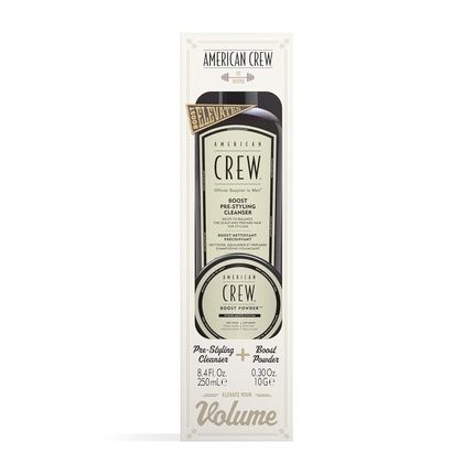 American Crew Boost Duo Set With Pre-Styling Cleanser 250Ml And Boost Powder