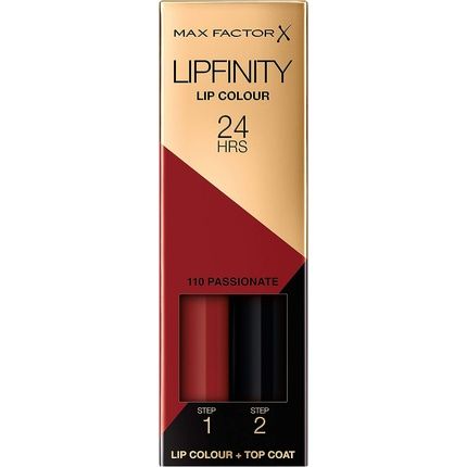 Max Factor Lipfinity 2-Stage Loaded Lipstick 110 Passionate 2.3Ml + 1.9G