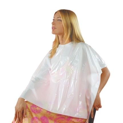 Hairon Disposable White Cape 90X115 Cm - 50 Pieces Individually Folded