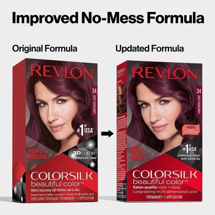 Revlon Colorsilk Beautiful Hair Color 45 Bright Auburn - Image 3