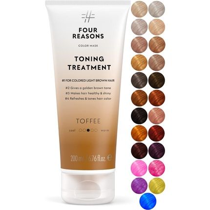 Four Reasons Color Mask Toffee Toning Treatment Color Depositing Conditioner 6.76 Fl Oz