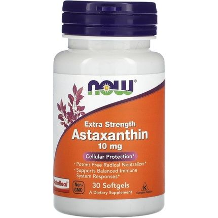 Now Foods Extra Strength Astaxanthin 10Mg 30 Softgels