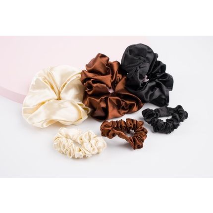 Brushworks Everyday Satin Scrunchie Set - Image 3