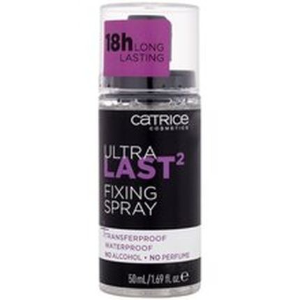 Catrice Ultra Last2 Fixing Spray 50Ml Longlasting Makeup Setting Spray