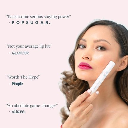 Wonderskin Divine Wonder Blading Peel And Reveal Lip Stain Kit Nude Long Lasting Waterproof Transfer Proof Pink Tint Divine - Image 3