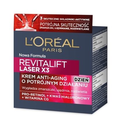 L'Oreal Revitalift Laser X3 Anti-Aging Cream With Triple Action For Day 50Ml