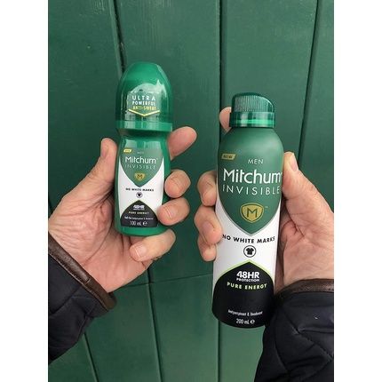 Mitchum Invisible Men 48Hr Protection Roll On Deodorant & Anti-Perspirant Pure Energy 100Ml - Image 3