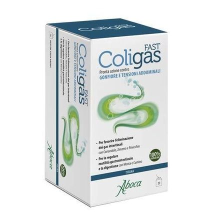 Coligas Fast Herbal Tea 20 Sachets Aboca