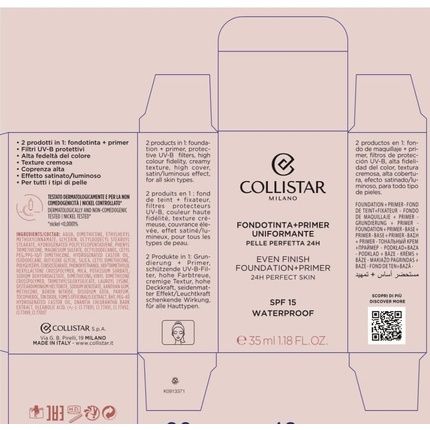 Collistar Foundation 35Ml