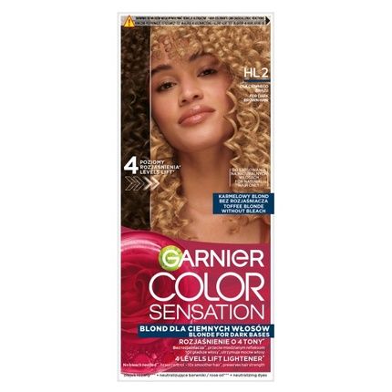 Garnier Color Sensation Hair Color Cream Hl2 Caramel Blonde 112Ml
