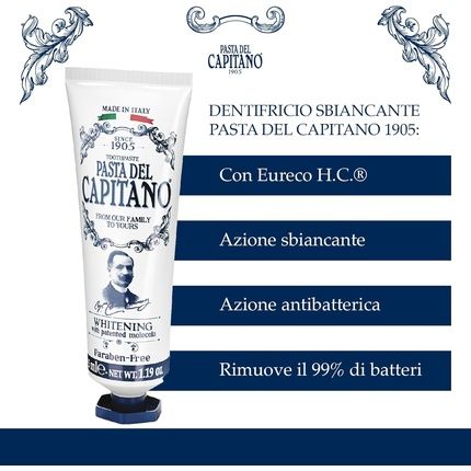 Pasta Del Capitano 1905 Whitening Toothpaste 25Ml - Image 3