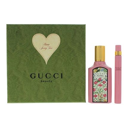 Gucci Flora Gorgeous Gardenia 2 Piece Gift Set Eau De Parfum 50Ml And Eau De Parfum 10Ml For Women
