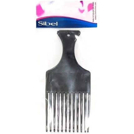 Sibel Traditional Afro Comb Black