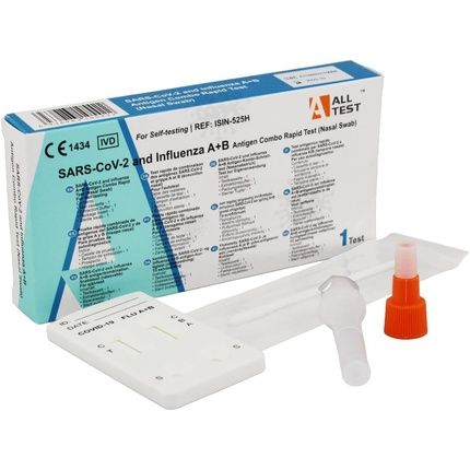 Covid-19 And Influenza Antigen Combo Rapid Test Kit For Self Testing Nasal Swab