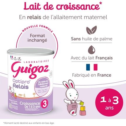 Guigoz Optipro Relais 3Rd Age Growth Baby Milk 800G