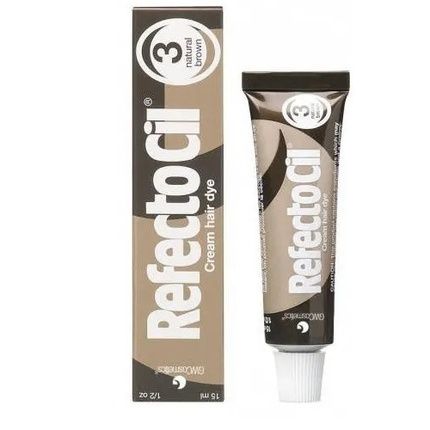 Refectocil Eyelash And Eyebrow Tint 3 Natural Brown 15Ml