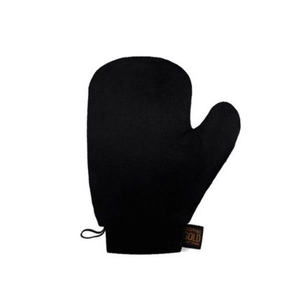 Sosu By Sj Dripping Gold Black Velvet Tanning Mitt
