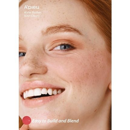 A'Pieu Juicy-Pang Water Blusher Moisturizing Finish Easy Blending Blusher Natural Look K-Beauty Cherry Rd01 9G - Image 3