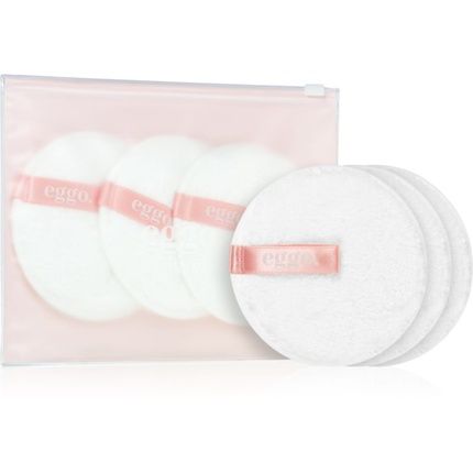 Eggo Magic Pads Makeup Remover Washable Pink 3 Pcs