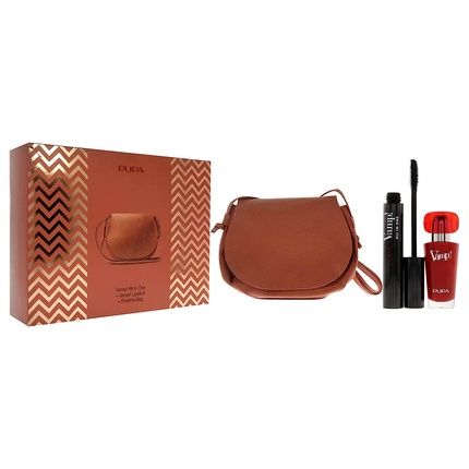 Pupa Milano Vamp! All In One Mascara + Lipstick Kit With Postina Bag Women - Image 3