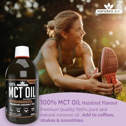 Natures Aid Mct Oil Hazelnut 500Ml