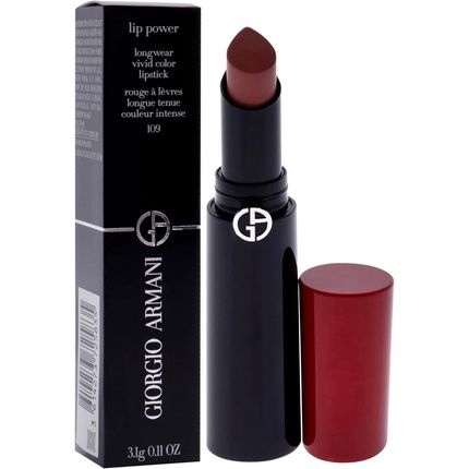 Giorgio Armani Lip Power Longwear Vivid Color Lipstick 0.11 Oz - Image 3