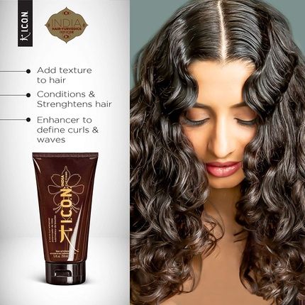 K Icon India Curl Cream Wave And Curl Enhancer Salon-Quality Hair Care Ivory Amber 5.1 Oz Bottle - Image 3