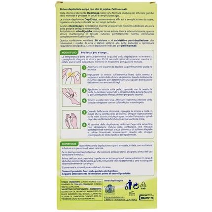Body Wax Strips For Normal Skin 20 Strips With Post-Depilation Restorative Fluid - Image 3