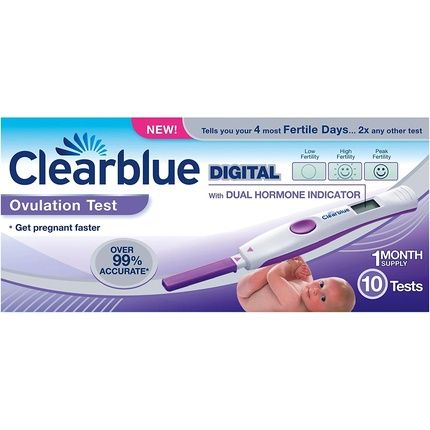 اختبار الإباضة Clearblue Adv الرقمي 10 قيراط 12X10'S (4X3)