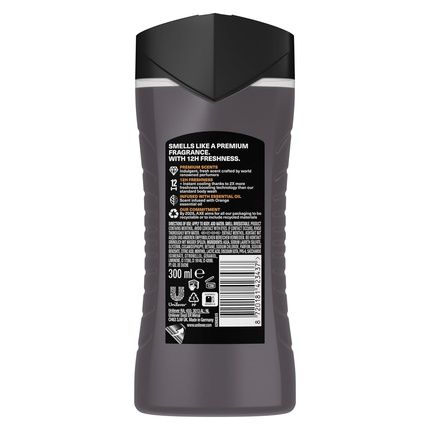 Axe Fine Fragrance Collection Premium Shower Gel Black Vanilla 300Ml Vanilla