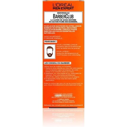 L'Oreal Men Expert Barberclub Long Beard And Face Oil For Men With Cedarwood Essential Oil 30Ml - Image 3