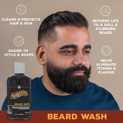 Suavecito Beard Wash Cleansing And Styling Face Wash For Men 8Oz - Image 3
