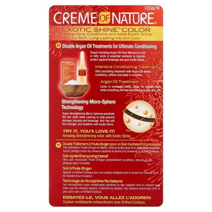 Creme Of Nature Exotic Shine Color With Moroccan Argan Oil 1.0 Intense Black