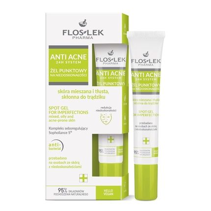 Floslek Anti-Acne 24H System Spot Gel For Imperfections 20Ml