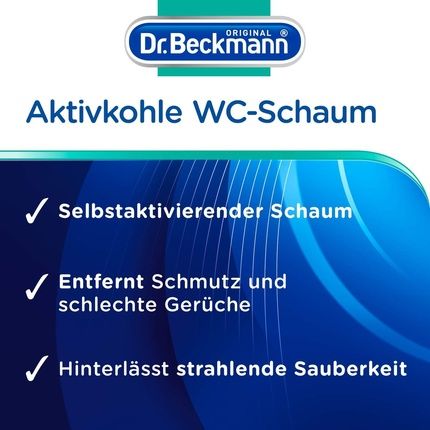 Dr. Beckmann Activated Carbon Toilet Foam Self-Activating Foam 9 X 100G - Pack Of 3