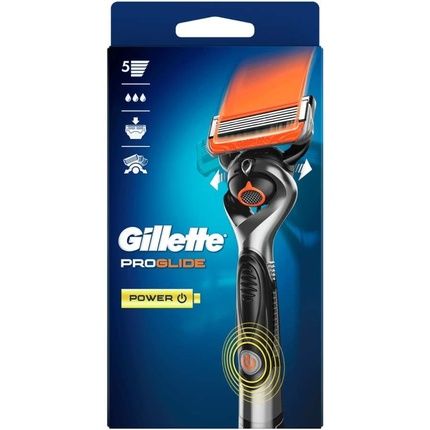 Gillette Proglide Power Men'S Shaver With 5 Anti-Friction Blades