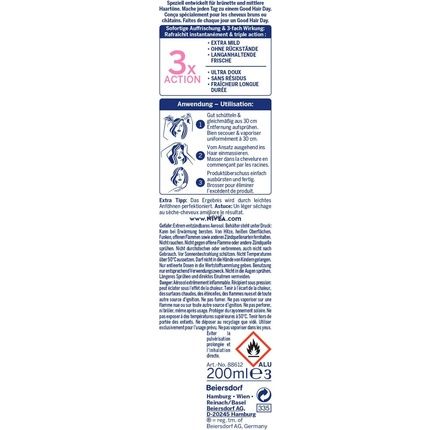 Nivea Hair Care Shampoo Fresh Revive 3 In 1 Dry Shampoo 200Ml