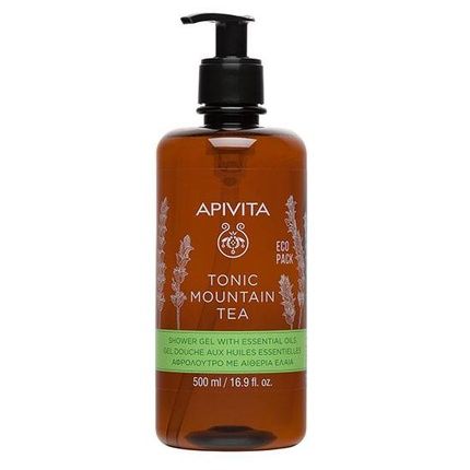 Apivita Tonic Mountain Tea Bath Gel With Essential Oils 500Ml