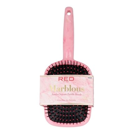 Red Kiss Marblous Jumbo Paddle Brush - Perfect For Styling And Detangling Hair